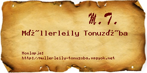 Müllerleily Tonuzóba névjegykártya